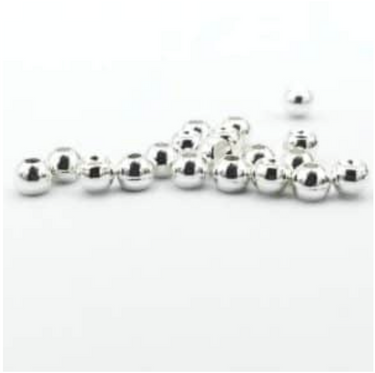 Firehole Round Tungsten Bead - Silver