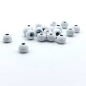 Firehole Round Tungsten Bead - White
