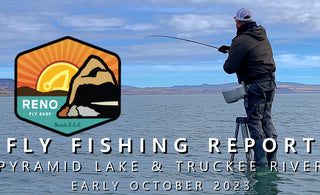 Fly Fishing Report | Pyramid Lake and Truckee River | early October 2023 | Garmin Striker Castable Sonar