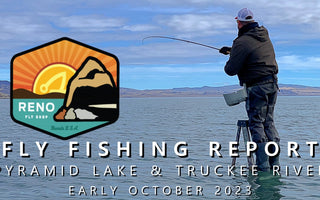 Fly Fishing Report | Pyramid Lake and Truckee River | early October 2023 | Garmin Striker Castable Sonar