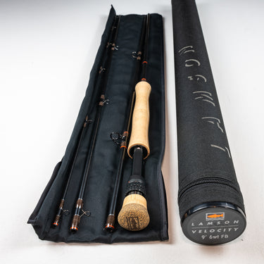 RE-UP LAMSON VELOCITY 9' 6wt - 4 PC w/ Tube FLY ROD