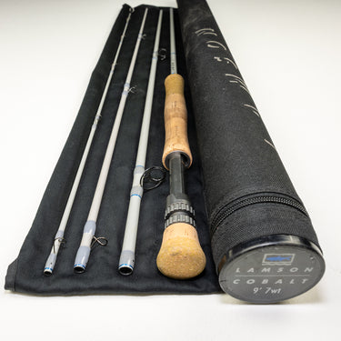 RE-UP LAMSON COBALT 9ft 7wt FLY ROD w/ SOCK AND TUBE