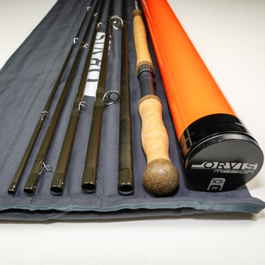 RE-UP ORVIS MISSION 15ft 10wt 6pc FLY ROD w/ SOCK AND TUBE