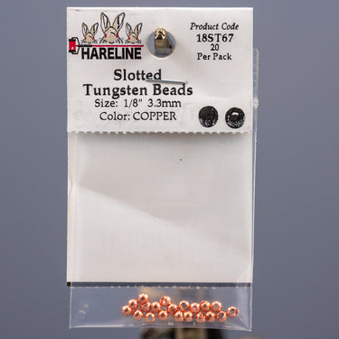 Hareline Slotted Tungsten Beads